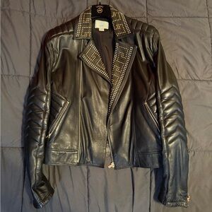 2011 Leather Versace Jacket (H&M Collab) US L
